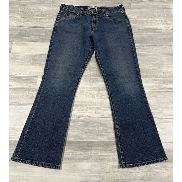 VTG Y2K LEVIS Blue Jeans Women's Misses 10 Medium Low Rise Bootcut 34X30.5 - Picture 8 of 11